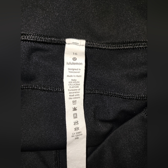 NWOT Lululemon Fast and Free Leggings Size 16 - Picture 3 of 4